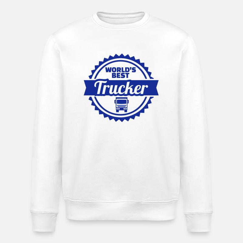 Trucker - Sweat bio ROLLER Stanley/Stella Unisexe - blanc