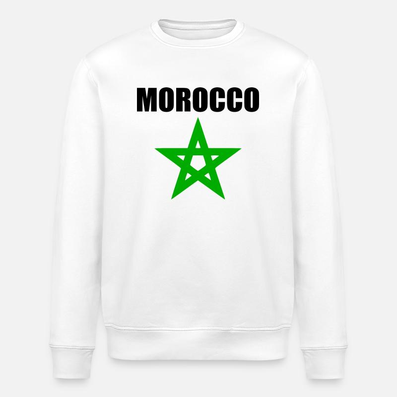 Maroc - Sweat bio ROLLER Stanley/Stella Unisexe - blanc