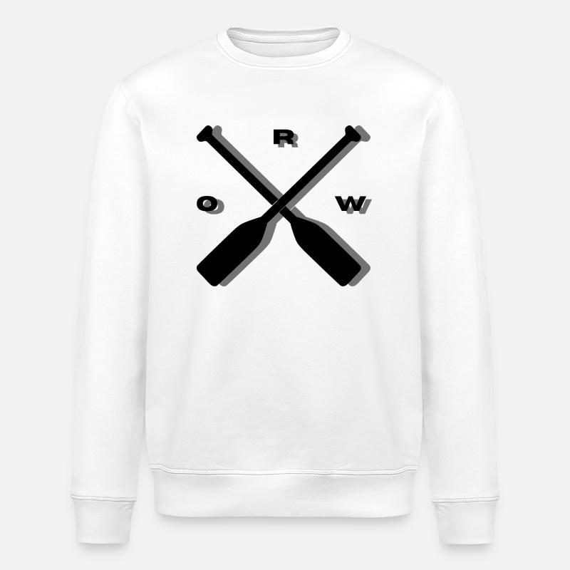 Conception des rames d’aviron - Sweat bio ROLLER Stanley/Stella Unisexe - blanc