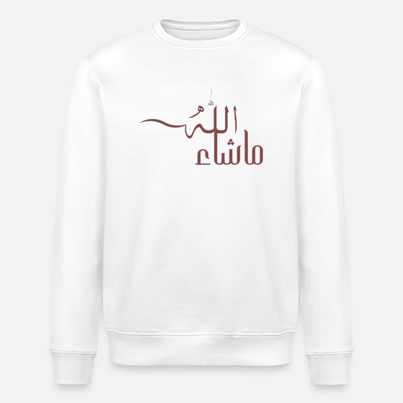 Mashallah en arabe - Sweat bio ROLLER Stanley/Stella Unisexe - blanc