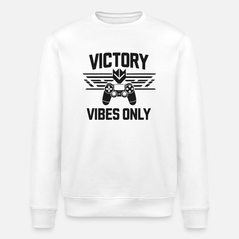 Vibrations de victoire uniquement - Sweat bio ROLLER Stanley/Stella Unisexe - blanc