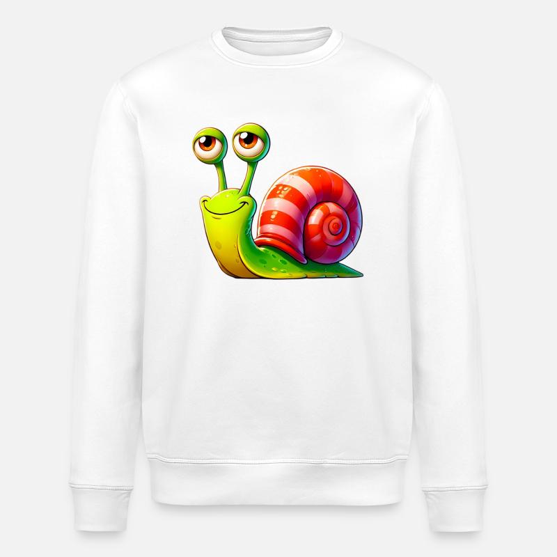 Escargot - Sweat bio ROLLER Stanley/Stella Unisexe - blanc
