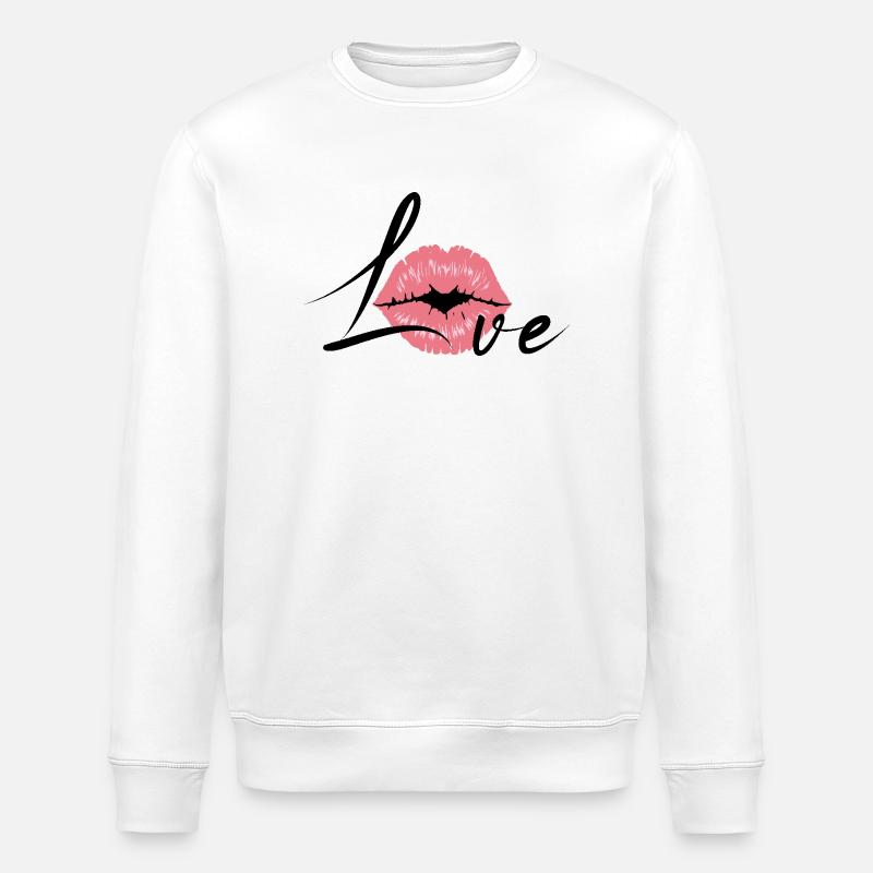 Love - Stanley/Stella Unisex Bio-Sweatshirt ROLLER - Weiß