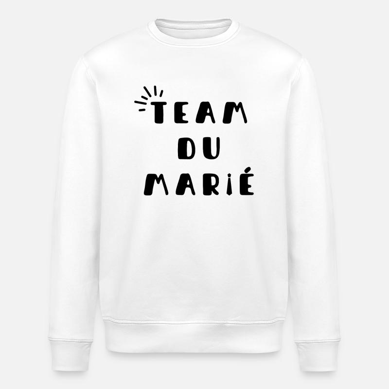 Team du marié - EVG - Sweat bio ROLLER Stanley/Stella Unisexe - blanc