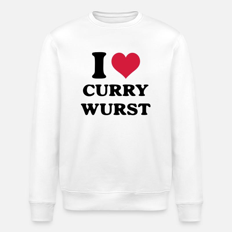 Currywurst i love - Stanley/Stella Unisex Bio-Sweatshirt ROLLER - Weiß