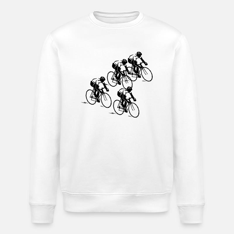 Rennrad - Stanley/Stella Unisex Bio-Sweatshirt ROLLER - Weiß