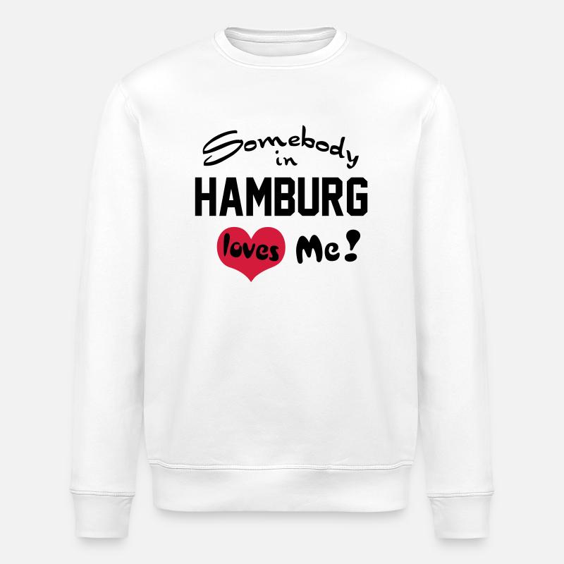 hamburg - Stanley/Stella Unisex Bio-Sweatshirt ROLLER - Weiß