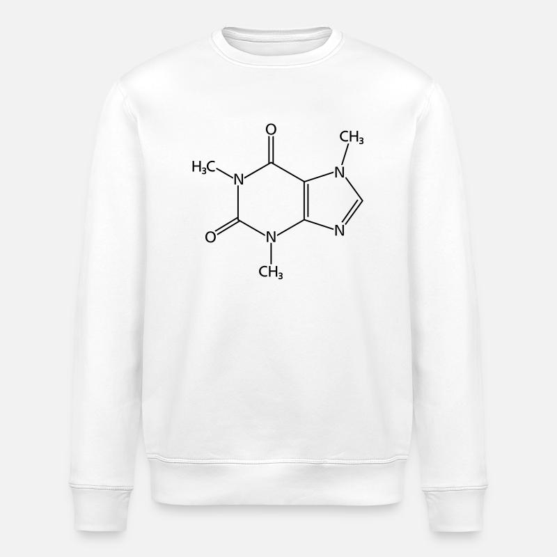Caffeine - Stanley/Stella ROLLER Unisex Organic Sweatshirt - white