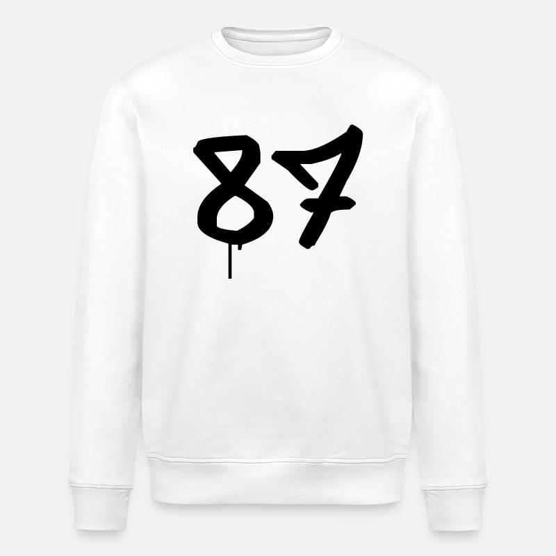 Graffiti : 87 - Stanley/Stella ROLLER Unisex Organic Sweatshirt - white