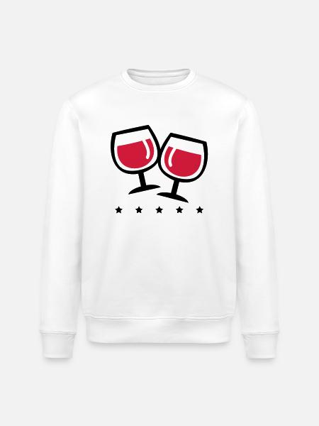 wein_symbol_pp2 - Stanley/Stella ROLLER Unisex Organic Sweatshirt - white