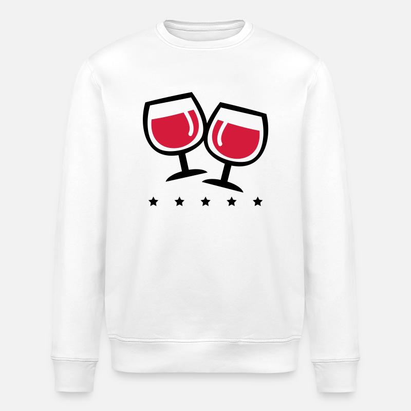 wein_symbol_pp2 - Stanley/Stella Unisex Bio-Sweatshirt ROLLER - Weiß
