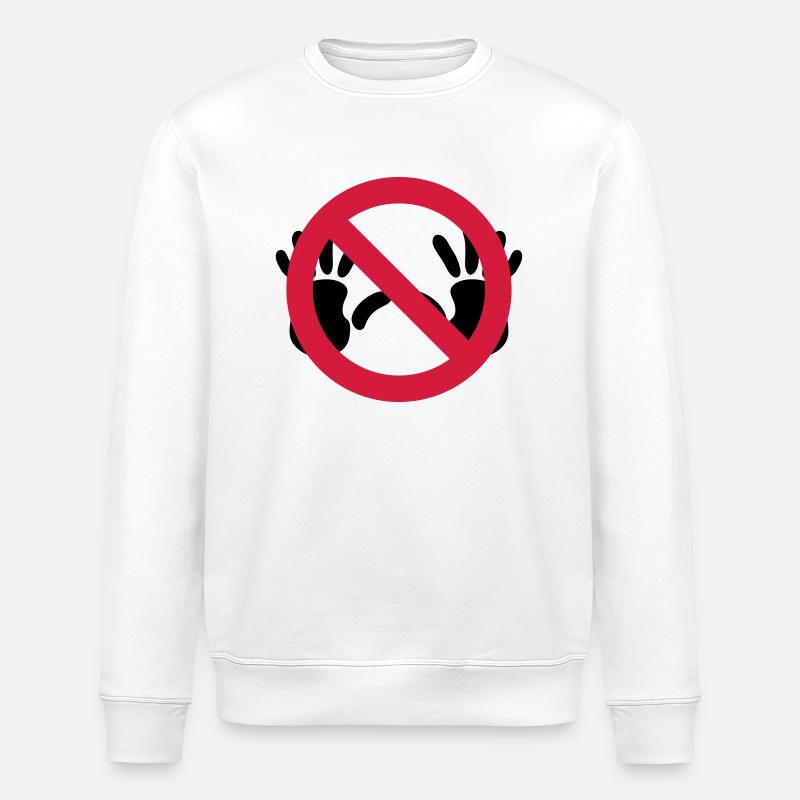 Nix grapschen SVG - Stanley/Stella Unisex Bio-Sweatshirt ROLLER - Weiß