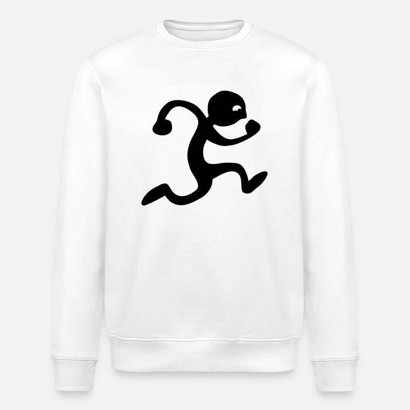 run - Stanley/Stella ROLLER Unisex Organic Sweatshirt - white