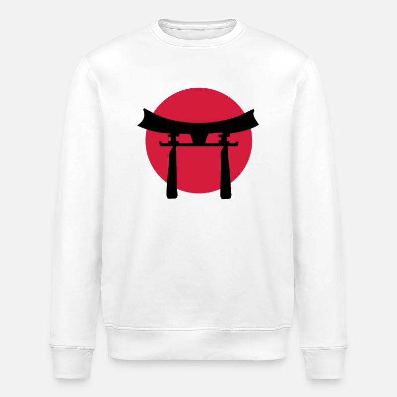 japan_sign_2c - Stanley/Stella Unisex Bio-Sweatshirt ROLLER - Weiß