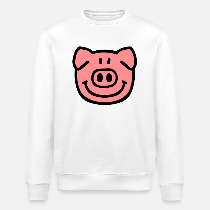 Cochon - Sweat bio ROLLER Stanley/Stella Unisexe - blanc