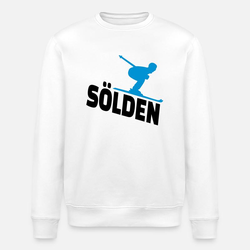 Sölden - Stanley/Stella ROLLER Unisex Organic Sweatshirt - white