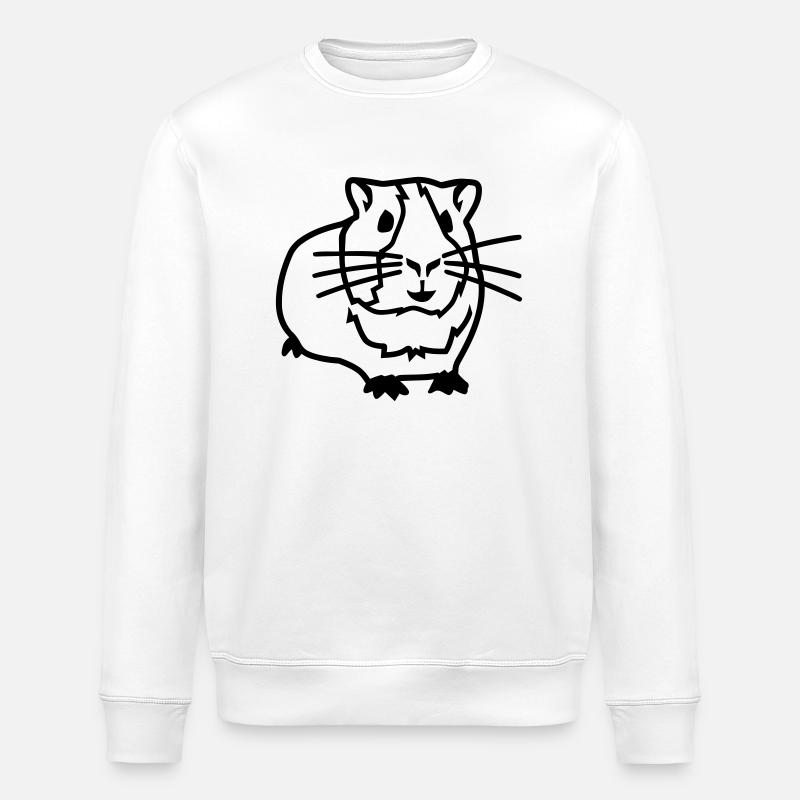 Cochon d'Inde - Sweat bio ROLLER Stanley/Stella Unisexe - blanc