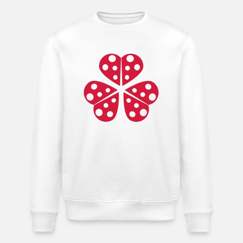 Moitié petite conception de coccinelle - Sweat bio ROLLER Stanley/Stella Unisexe - blanc