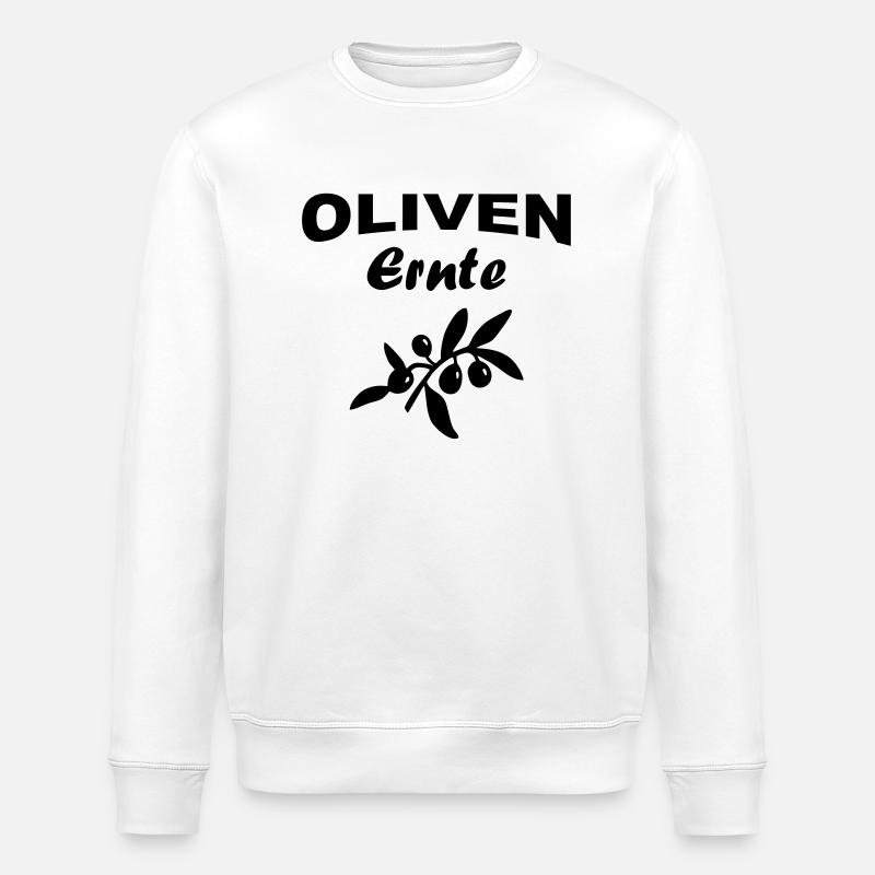 Olivenernte Oliven - Stanley/Stella Unisex Bio-Sweatshirt ROLLER - Weiß