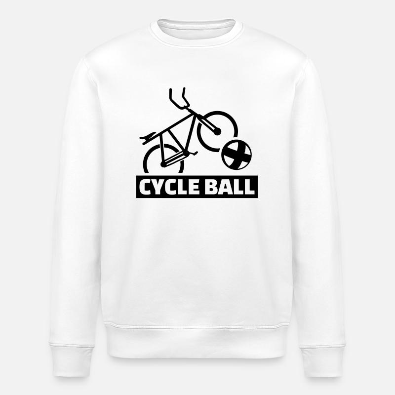 Cycle ball - Stanley/Stella ROLLER Unisex Organic Sweatshirt - white