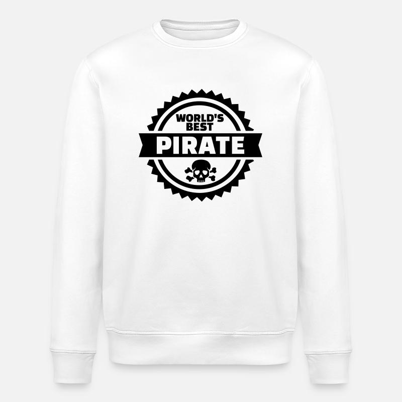 Pirat - Stanley/Stella Unisex Bio-Sweatshirt ROLLER - Weiß