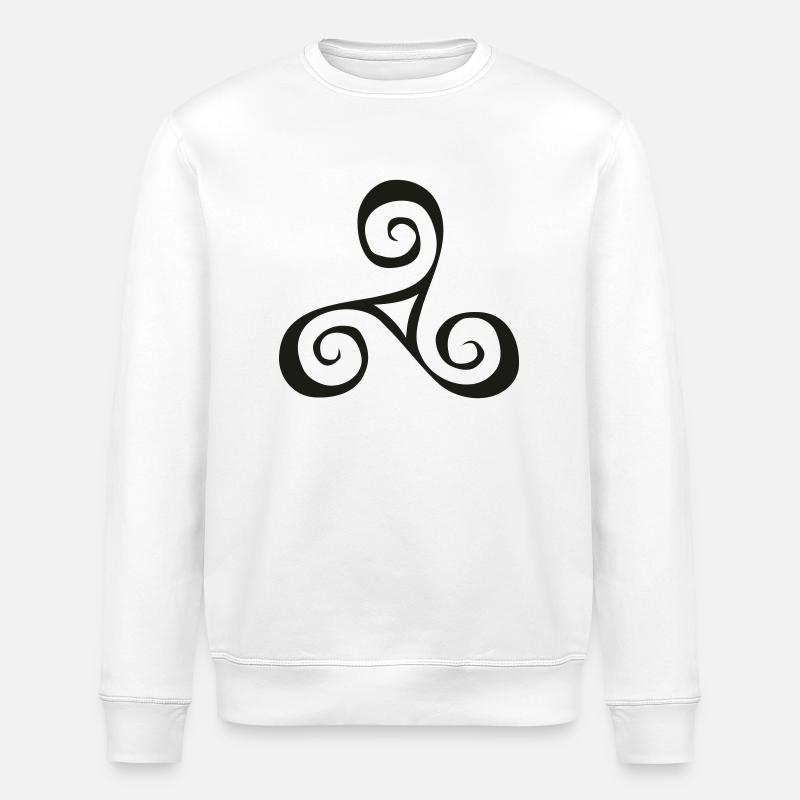 Triskele - Stanley/Stella Unisex Bio-Sweatshirt ROLLER - Weiß