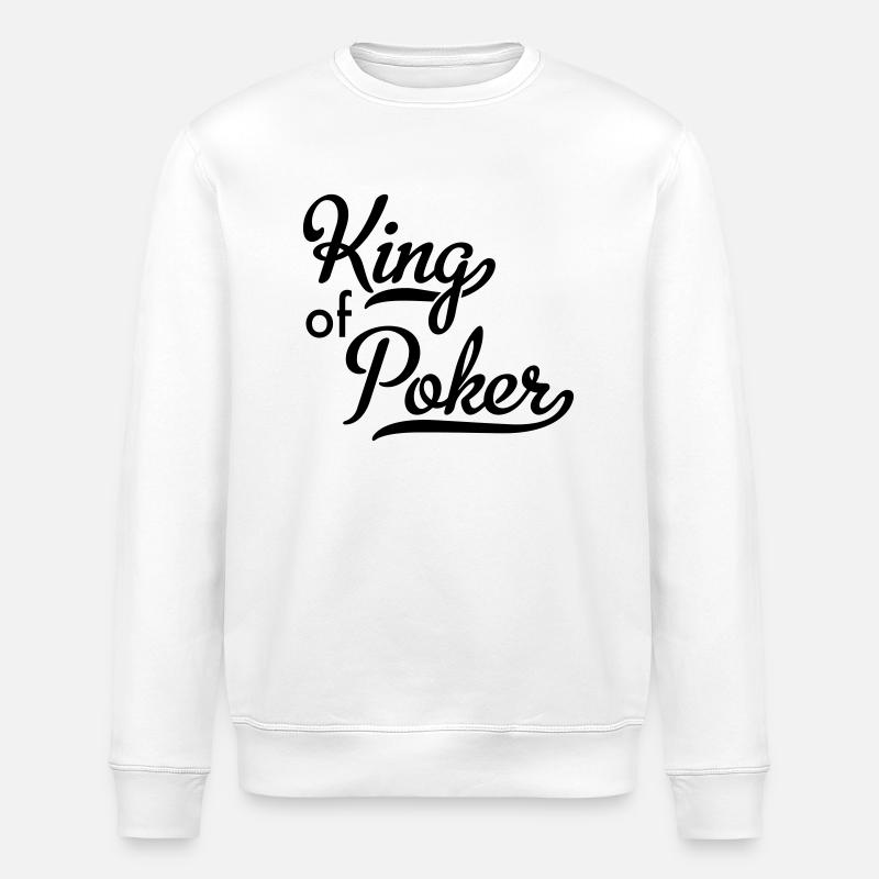 Poker - Sweat bio ROLLER Stanley/Stella Unisexe - blanc