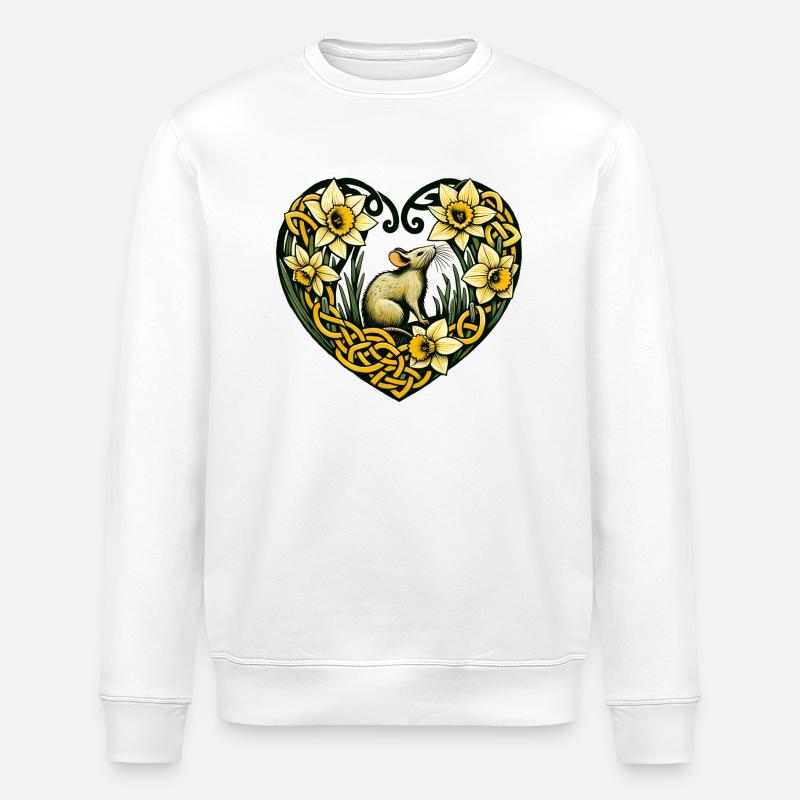 Rodent Love - Stanley/Stella ROLLER Unisex Organic Sweatshirt - white