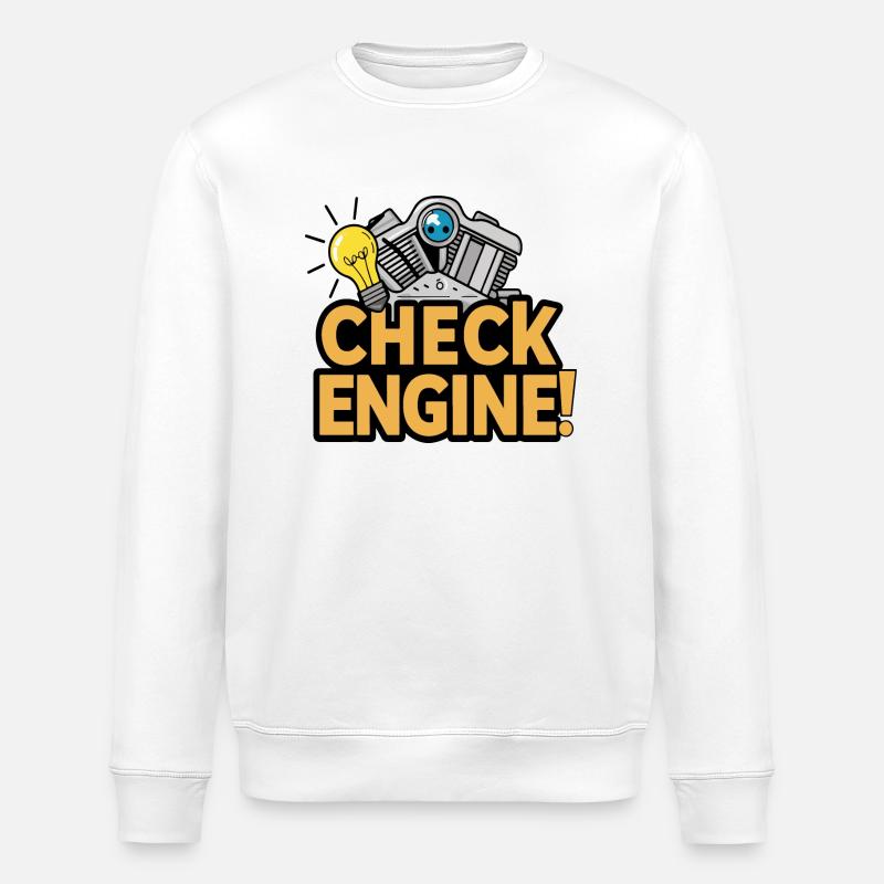 Vérifier le moteur - Sweat bio ROLLER Stanley/Stella Unisexe - blanc