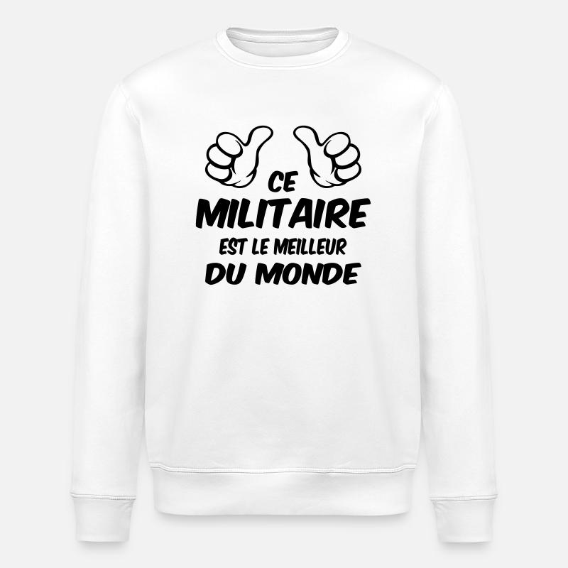 MEILLEUR MILITAIRE - Sweat bio ROLLER Stanley/Stella Unisexe - blanc