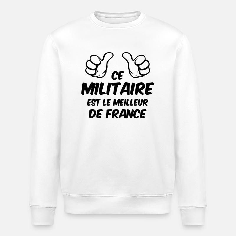 MEILLEUR MILITAIRE - Sweat bio ROLLER Stanley/Stella Unisexe - blanc