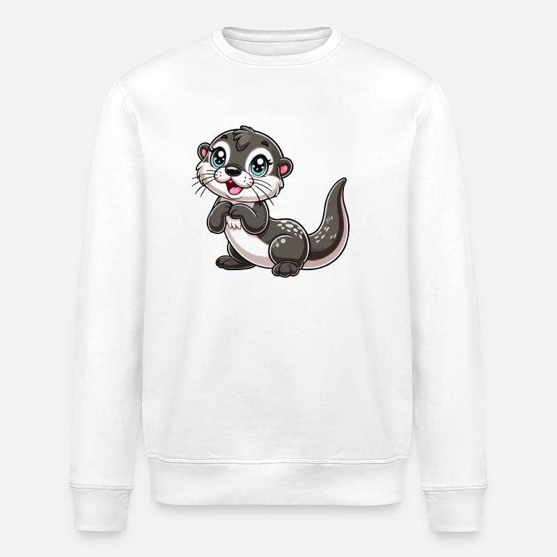 Otter Kind - Stanley/Stella Unisex Bio-Sweatshirt ROLLER - Weiß