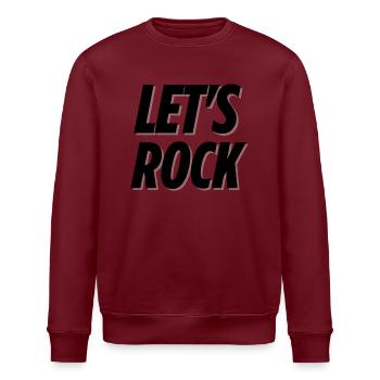 Let's Rock - Stanley/Stella ROLLER Unisex Organic Sweatshirt - white - Front - Nik (191cm)