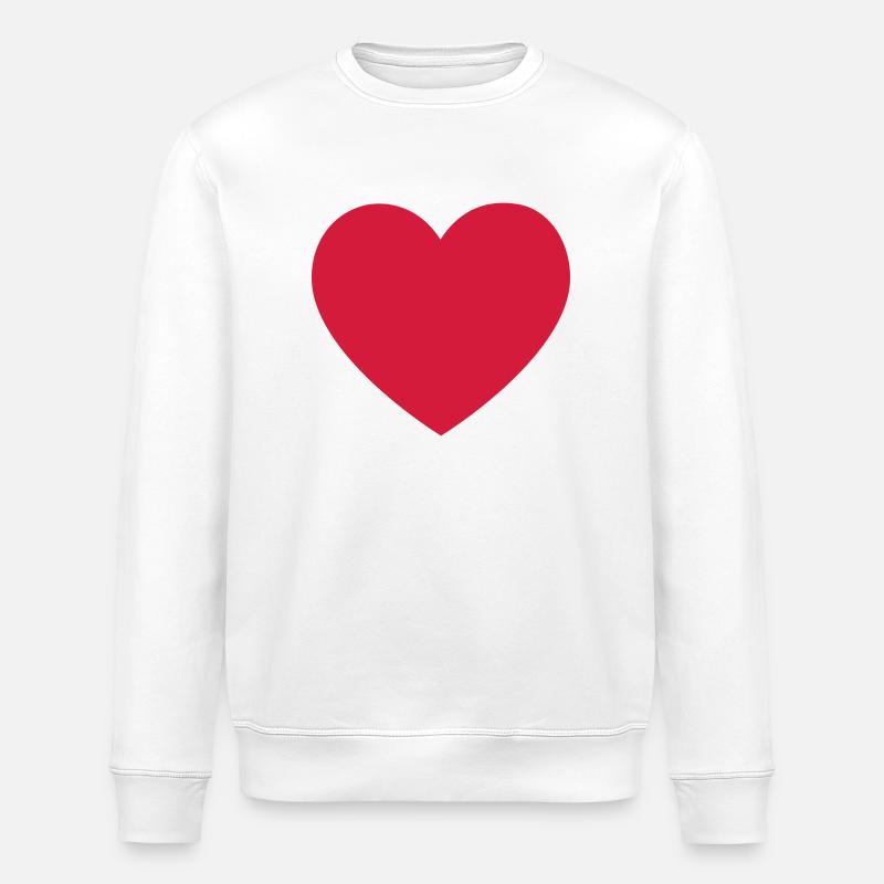 Liebe - Stanley/Stella Unisex Bio-Sweatshirt ROLLER - Weiß
