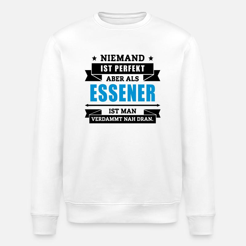Funshirt Essener - Stanley/Stella Unisex Bio-Sweatshirt ROLLER - Weiß