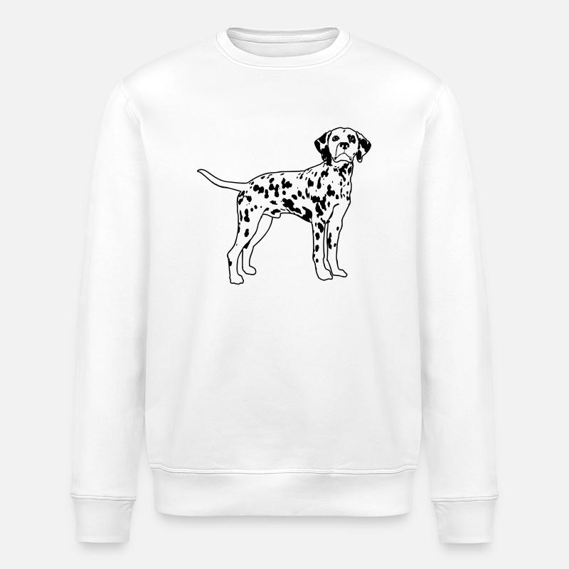 Dalmatian eu - Stanley/Stella ROLLER Unisex Organic Sweatshirt - white