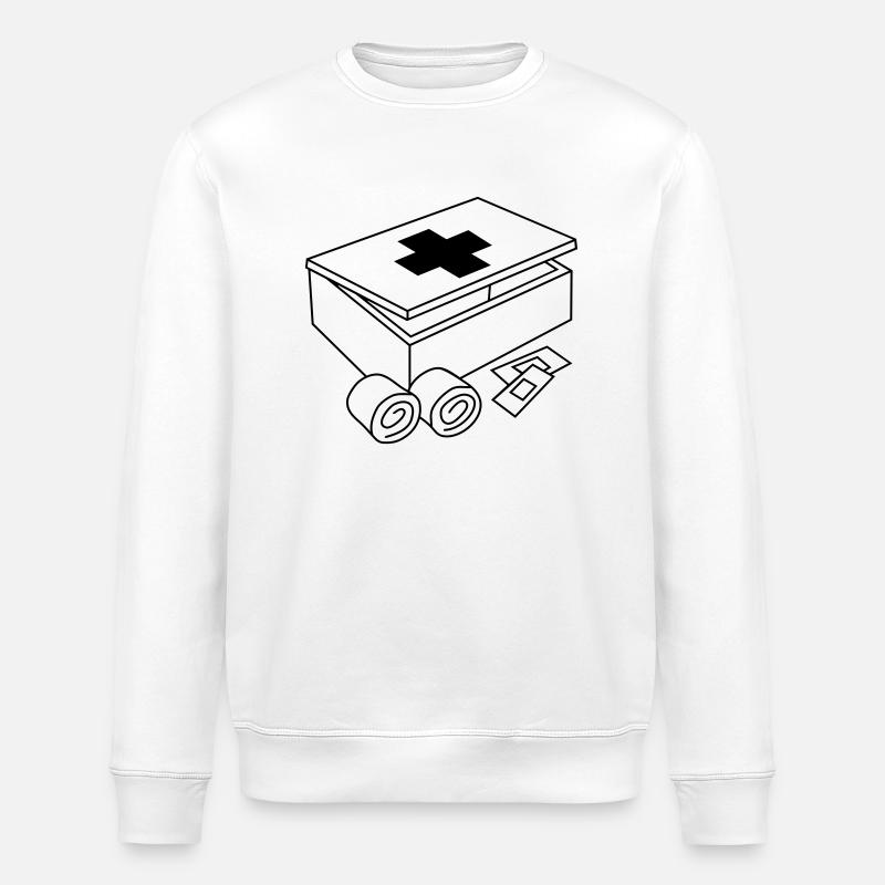 trousse_ de _premiers soins_c1 - Sweat bio ROLLER Stanley/Stella Unisexe - blanc