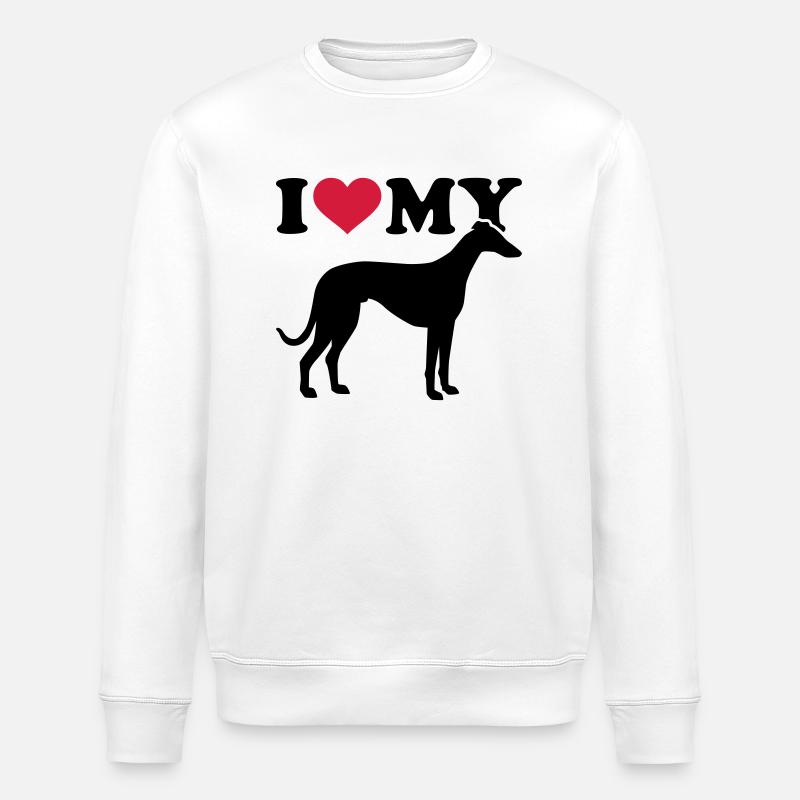 Whippet - Stanley/Stella ROLLER Unisex Organic Sweatshirt - white