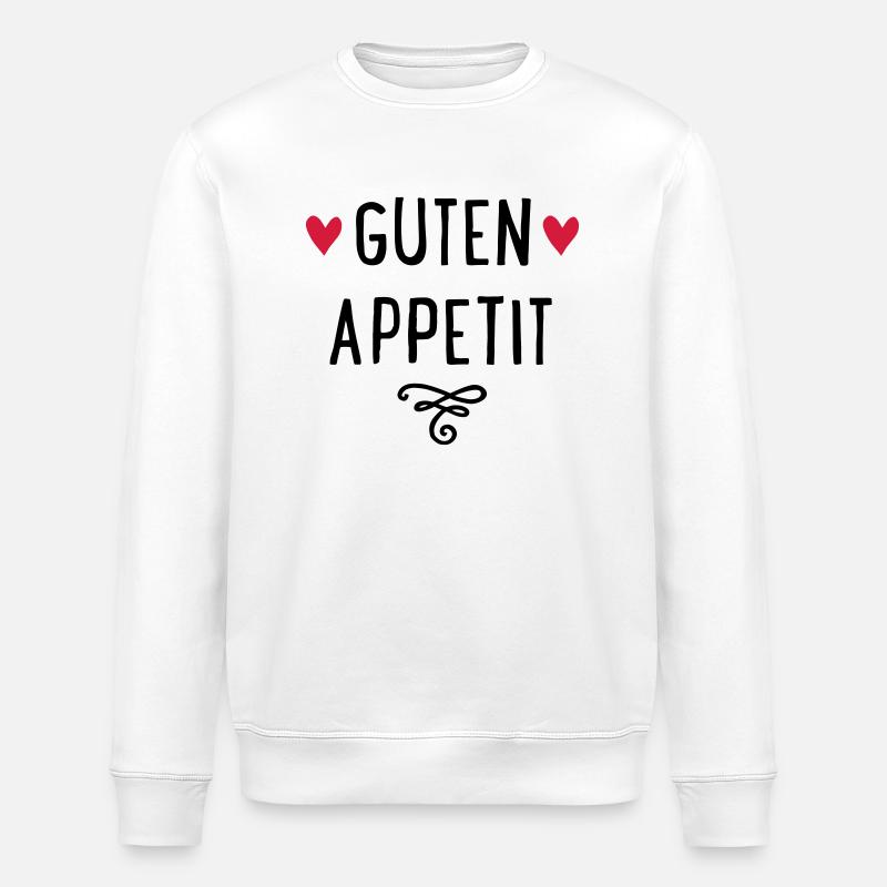 GUTEN APPETIT - Stanley/Stella Unisex Bio-Sweatshirt ROLLER - Weiß