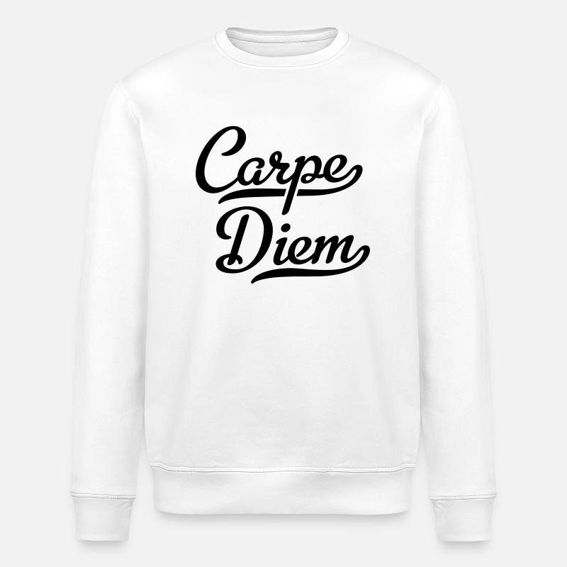 Carpe Diem - Sweat bio ROLLER Stanley/Stella Unisexe - blanc