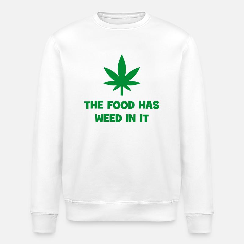 Le cannabis dans les aliments - Sweat bio ROLLER Stanley/Stella Unisexe - blanc