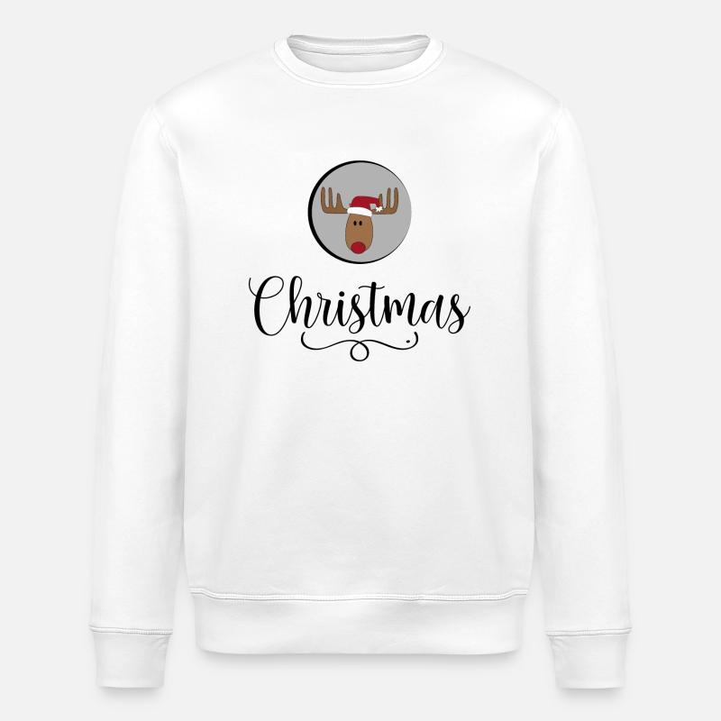 Noël - Sweat bio ROLLER Stanley/Stella Unisexe - blanc