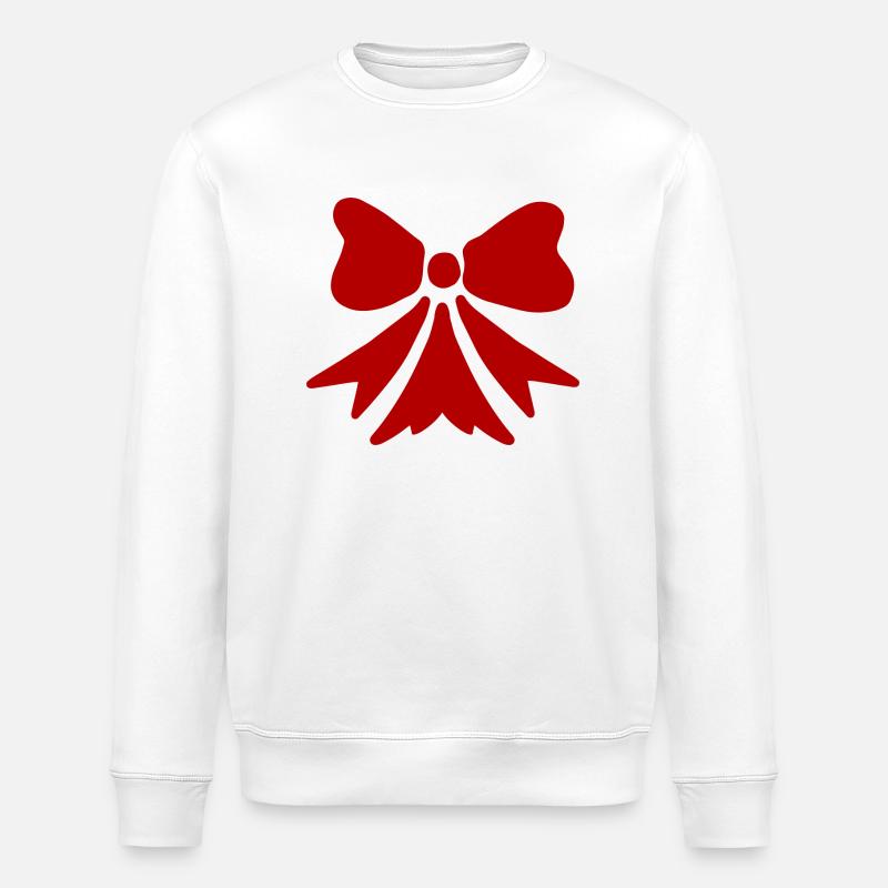 Jolie Nœud papillon de noël - Sweat bio ROLLER Stanley/Stella Unisexe - blanc