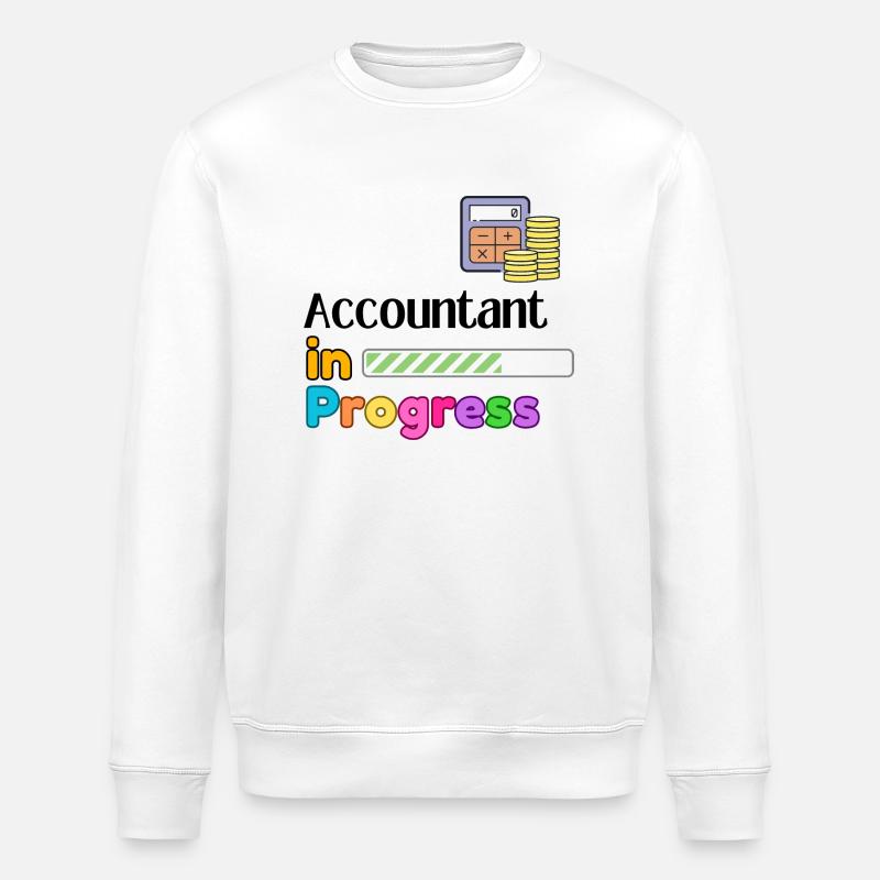 Accountant in progress Bester Buchhalter-Student - Stanley/Stella Unisex Bio-Sweatshirt ROLLER - Weiß