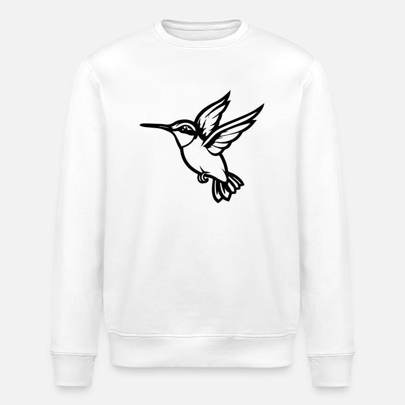 Colibri Oiseau - Sweat bio ROLLER Stanley/Stella Unisexe - blanc