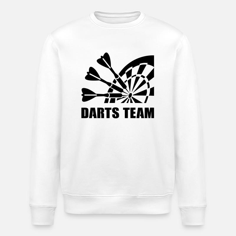 Darts Team - Stanley/Stella Unisex Bio-Sweatshirt ROLLER - Weiß