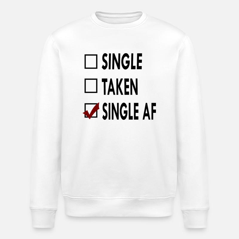 SINGLE noir blancVSINGLE - Sweat bio ROLLER Stanley/Stella Unisexe - blanc