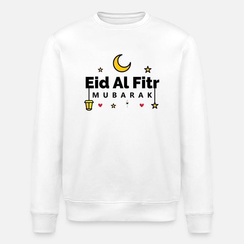 Islam Eid Mubarak - Sweat bio ROLLER Stanley/Stella Unisexe - blanc