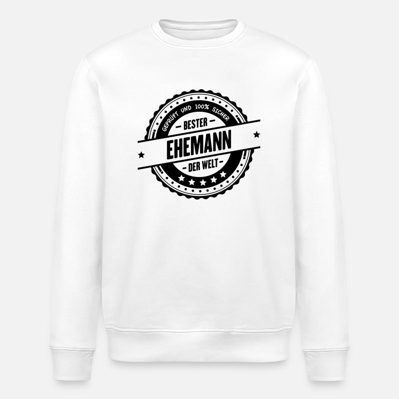 Bester Ehemann - Stanley/Stella Unisex Bio-Sweatshirt ROLLER - Weiß