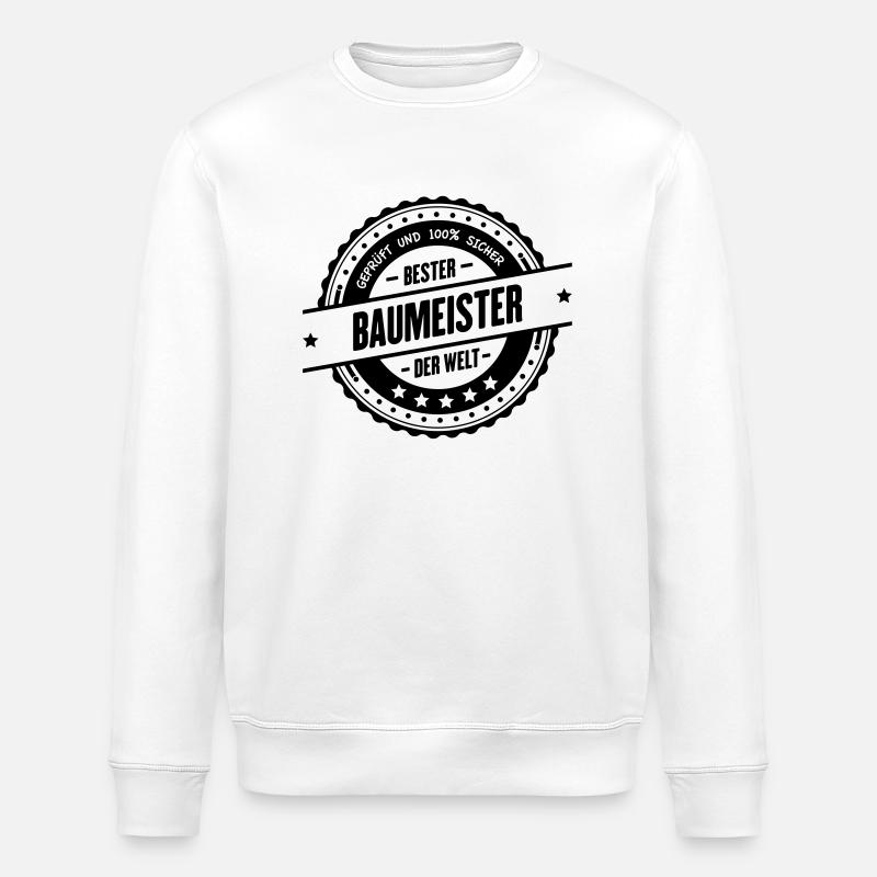 Bester Baumeister - Stanley/Stella Unisex Bio-Sweatshirt ROLLER - Weiß